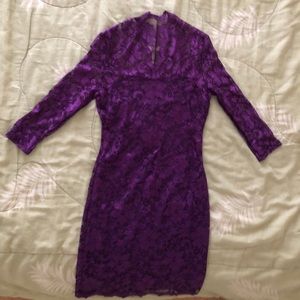 Purple mini dress